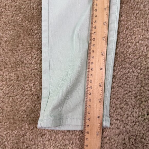 Old Navy Womens Size 6 Rockstar Skinny Mid Rise Green Denim Jeans 28x29 E766 - Picture 11 of 14